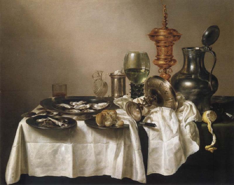 Willem Claesz Heda Style life with gilded cup oil painting picture
